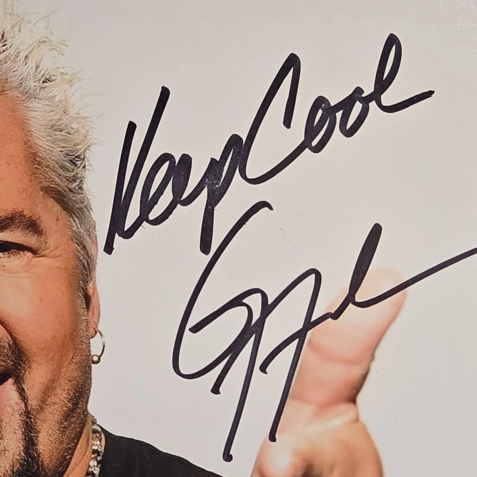 Signed Guy Fieri Promo Photo w/ Authentication Direct COA ID 23V3026, изображение 2