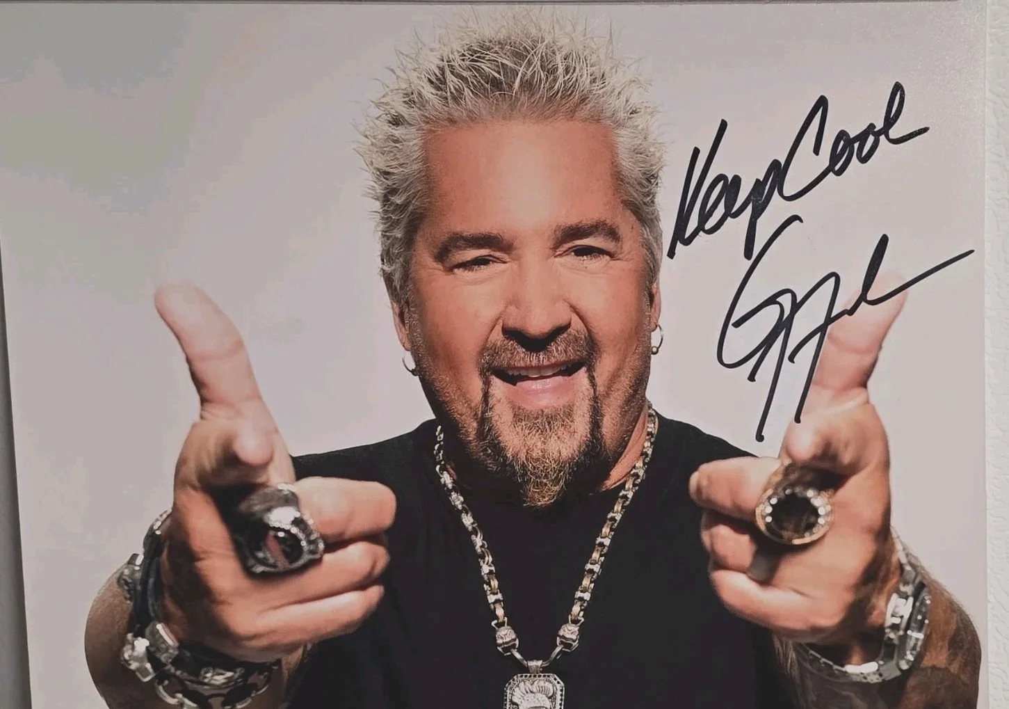 Signed Guy Fieri Promo Photo w/ Authentication Direct COA ID 23V3026, изображение 5