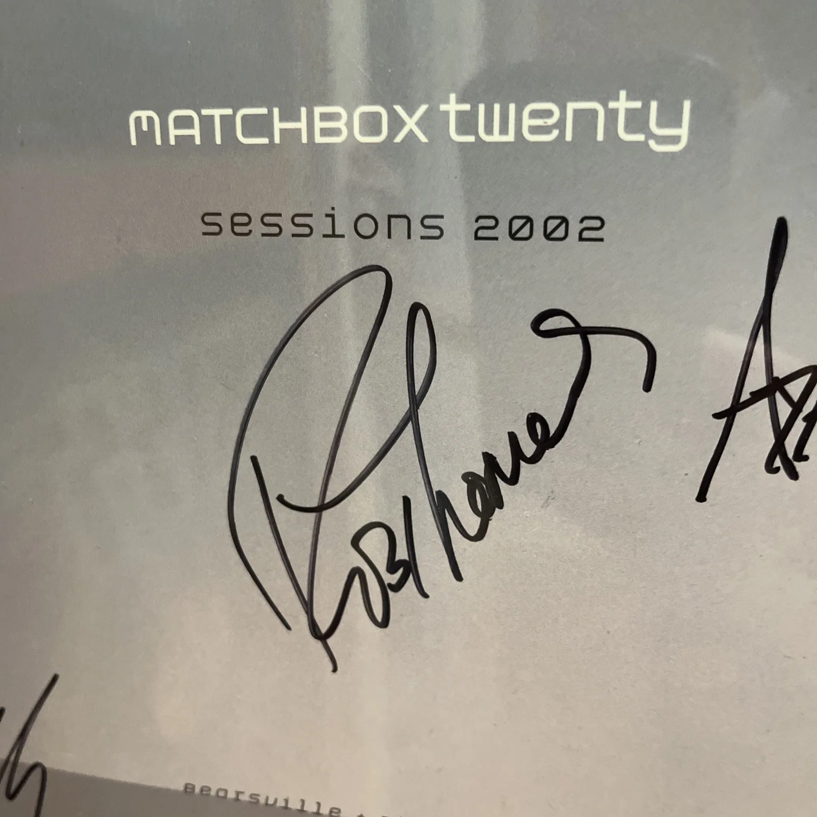 Matchbox 20(Rob Thomas) ,Hand Signed Sessions Booklet, Professionally Framed, image 3
