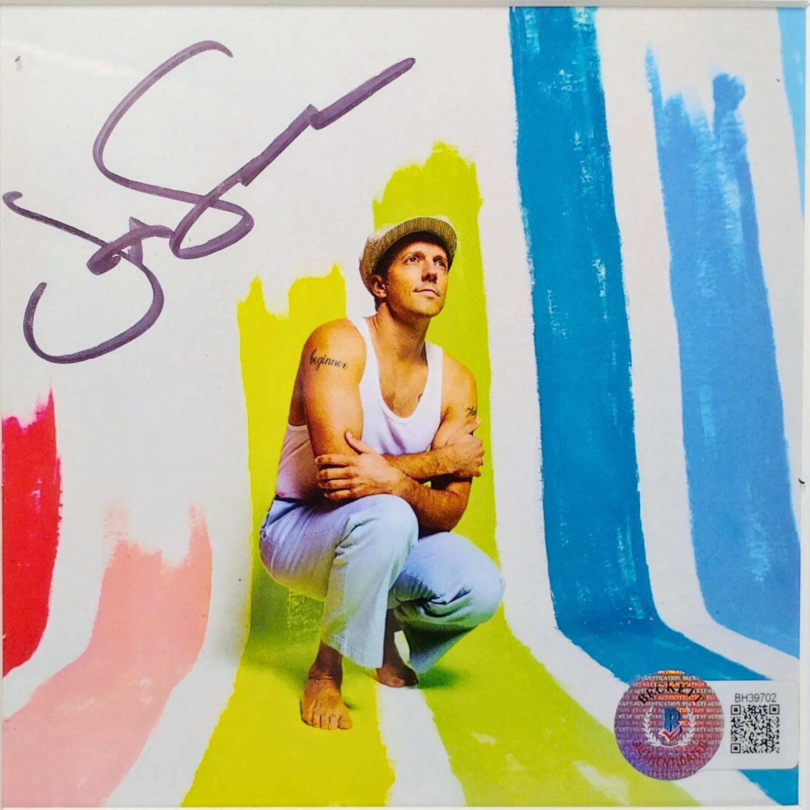Jason Mraz — Jason Mraz Signed Mystical Magical Rhythmical Radical Ride CD Beckett BAS COA, image 2
