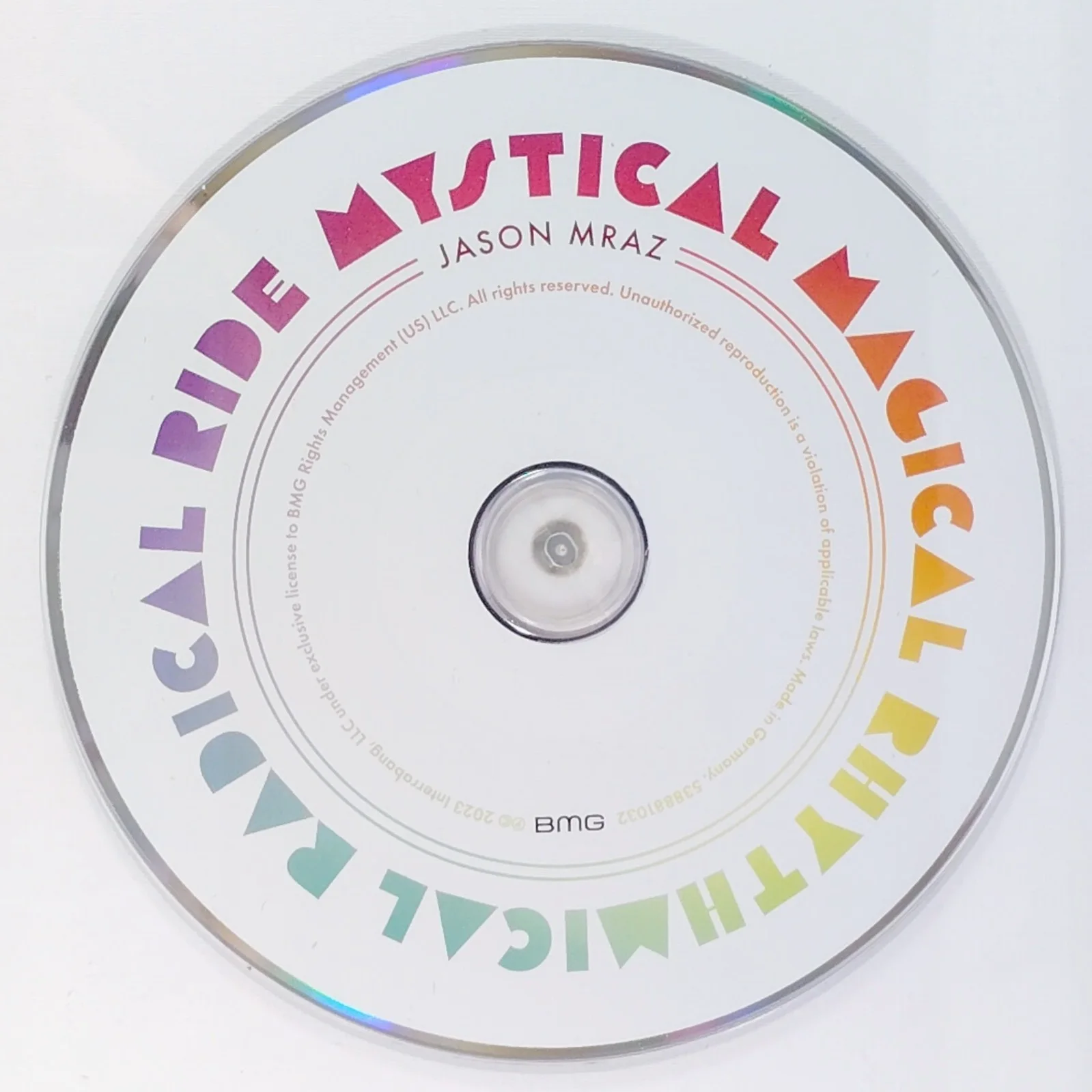 Jason Mraz — Jason Mraz Signed Mystical Magical Rhythmical Radical Ride CD Beckett BAS COA, image 4