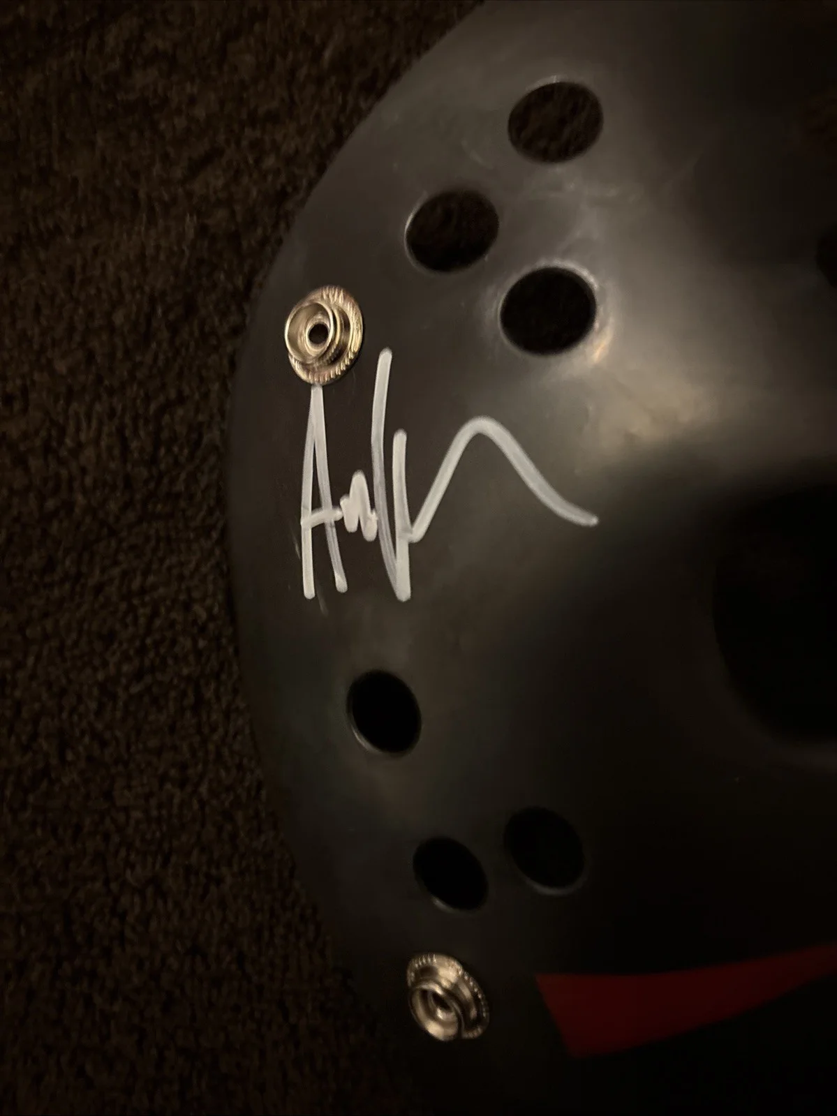Ari Lehman — Ari Lehman Friday The 13th Jason 1 Signed Black Jason Man “F. U. C. K. Freddy”, изображение 3