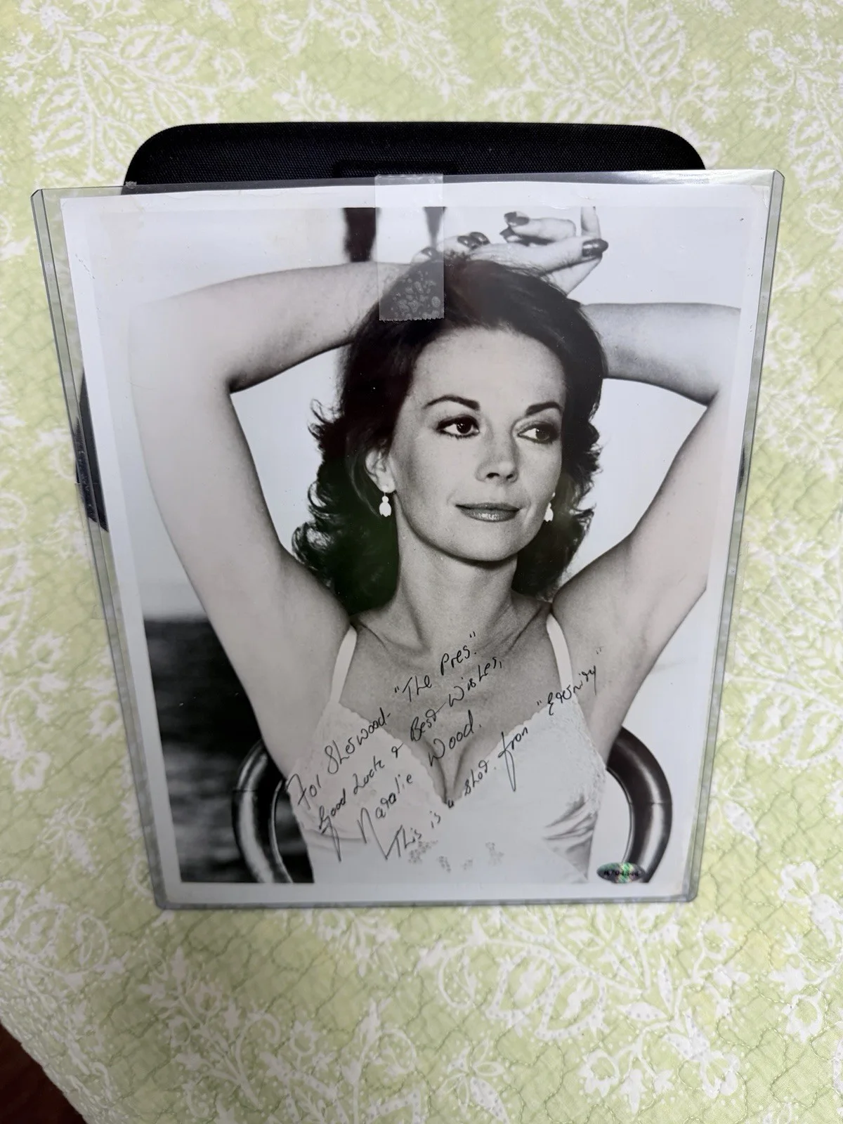 Natalie Wood — (2) Natalie Wood actress REAL SIGNED Autographed 8x10 Photos RARE. COA