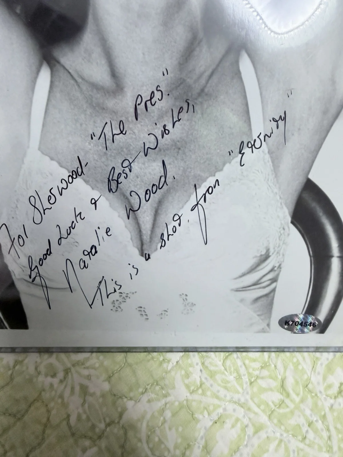 Natalie Wood — (2) Natalie Wood actress REAL SIGNED Autographed 8x10 Photos RARE. COA, image 3