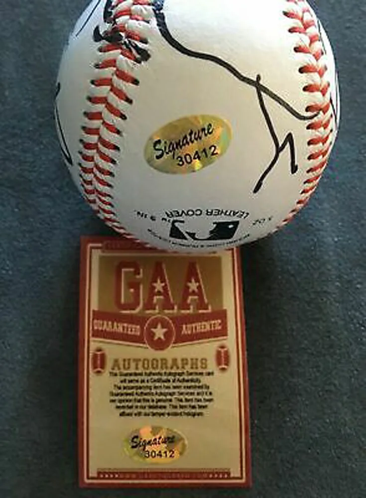 Caroll Spinney Signed Autographed Baseball Sesame Street Big Bird Sketch w/COA, image 3