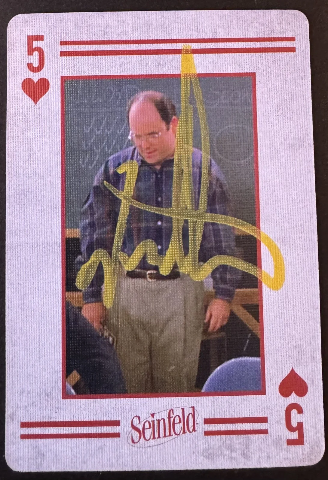 Jason Alexander — Jason Alexander Signed Seinfeld Playing Card Autograph