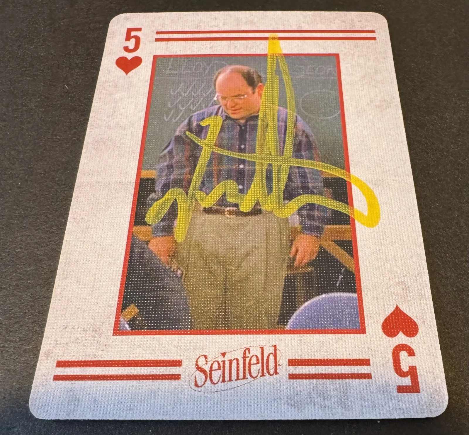 Jason Alexander — Jason Alexander Signed Seinfeld Playing Card Autograph, image 2