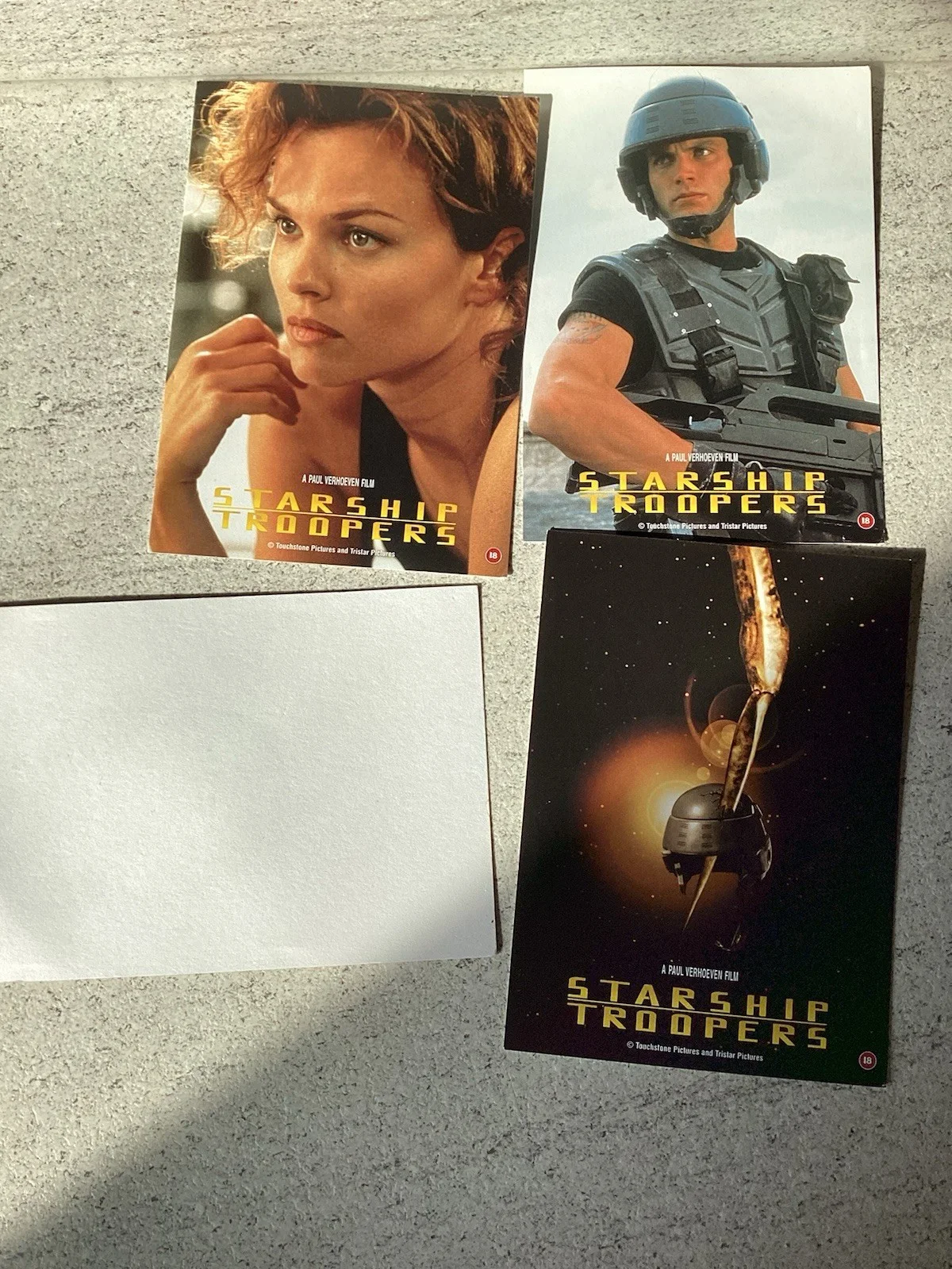 Vintage Style Postcard "Starship Troopers" 1997 – Reproduction Art – Print, изображение 3