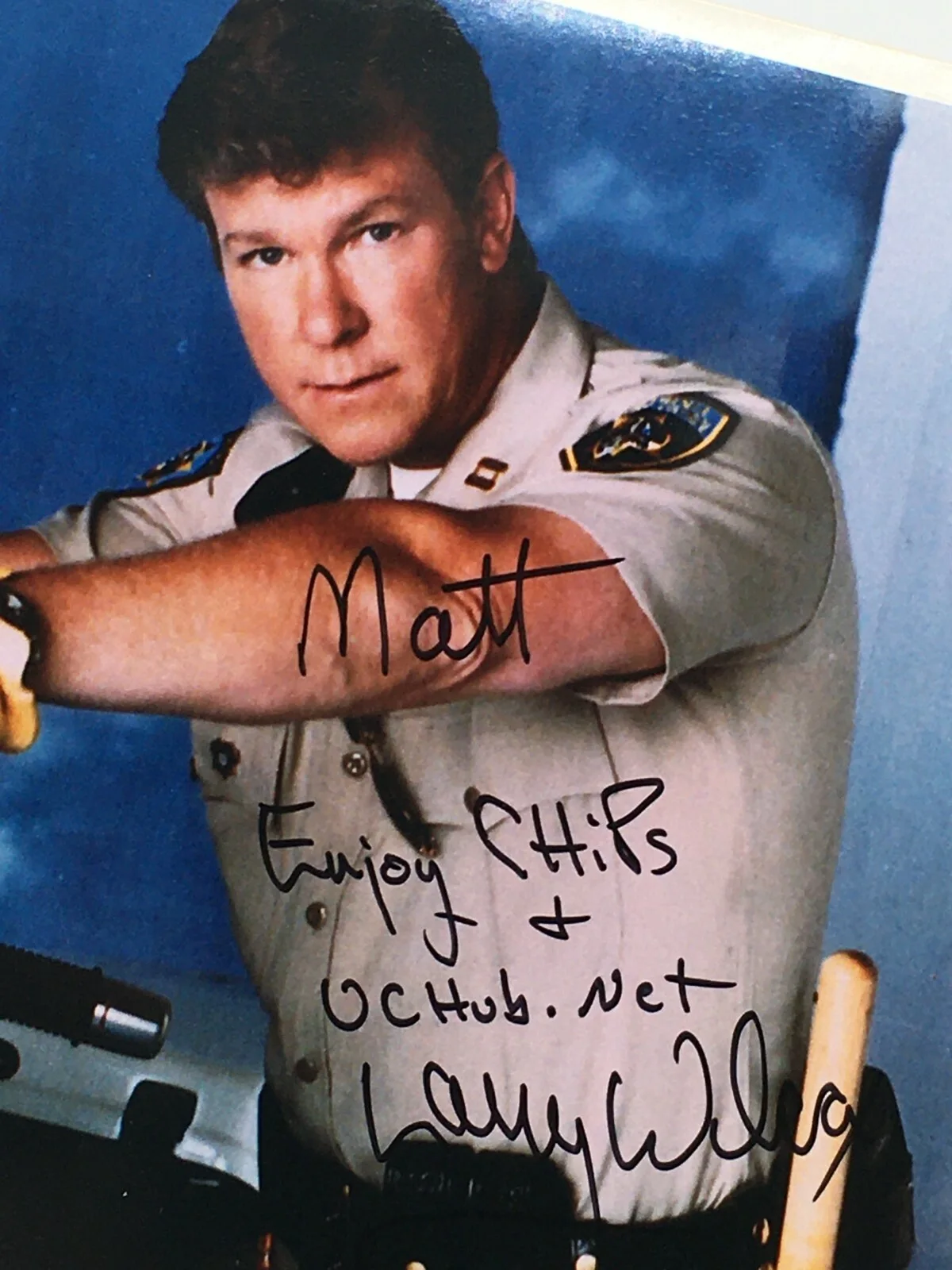 Larry Wilcox - CHIPS "JON BAKER" - Authentic Signed Autograph 8x10 Photo ✨EXC, image 2