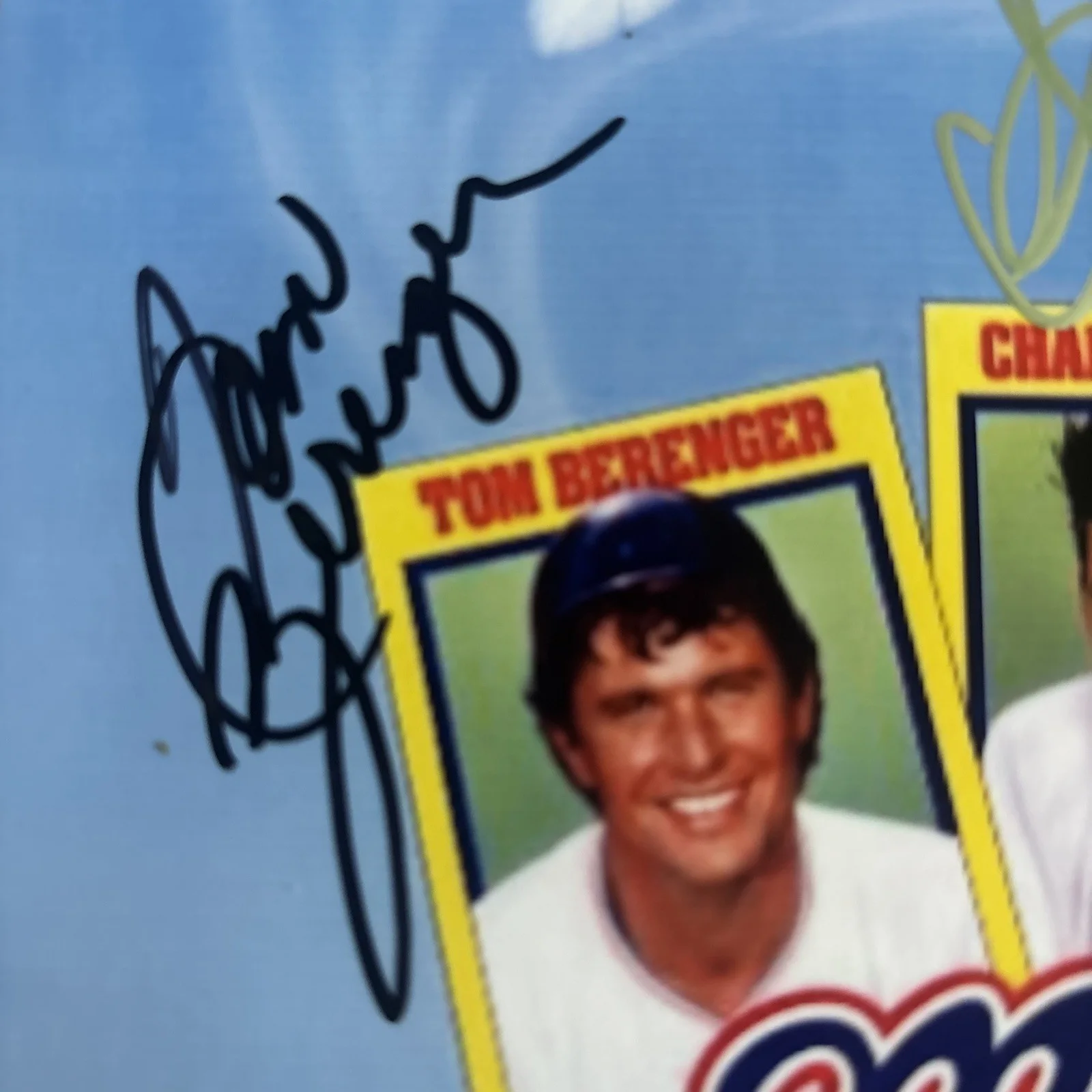 Charlie Sheen, Tom Berenger, Corbin Bernsen Hand Signed Major League 8x10 Photo, изображение 3