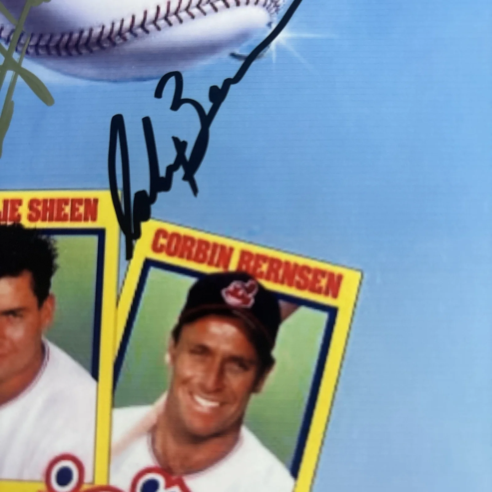 Charlie Sheen, Tom Berenger, Corbin Bernsen Hand Signed Major League 8x10 Photo, изображение 5