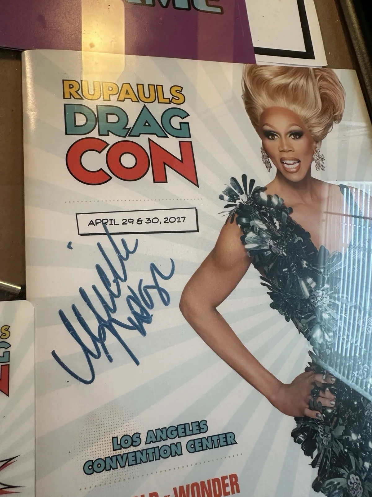 Michelle Visage Signed RuPaul’s DragCon Booklet + Extras – Drag Race Autographed, image 3