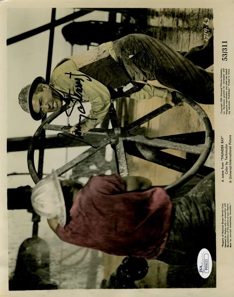Jimmy Stewart — Jimmy James Stewart Thunder Bay Jsa Hand Signed 8x10 Photo Authentic Autograph