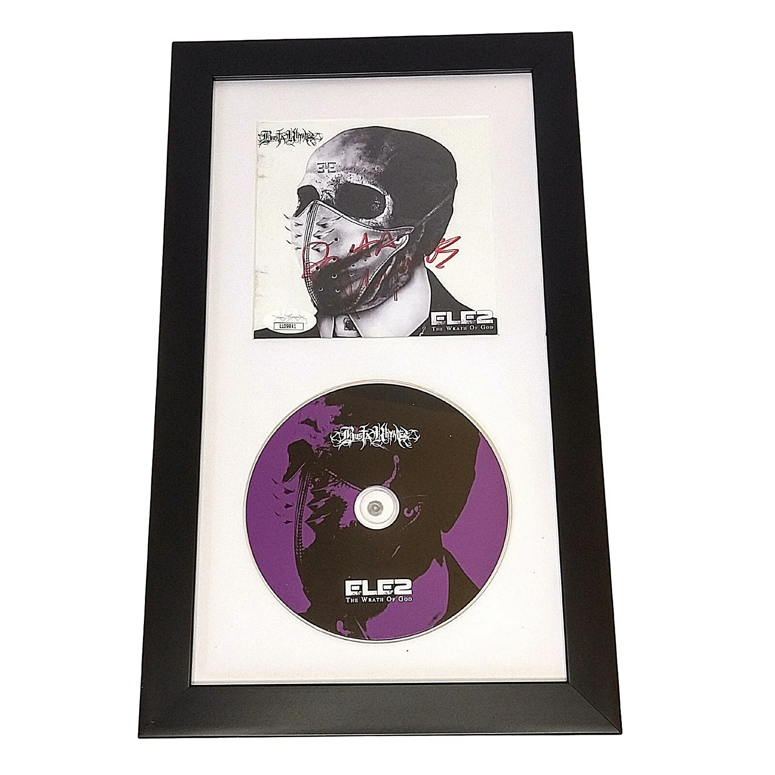 Busta Rhymes — Busta Rhymes Signed Extinction Level Event CD Framed JSA COA Rap Hip Hop Album, image 2