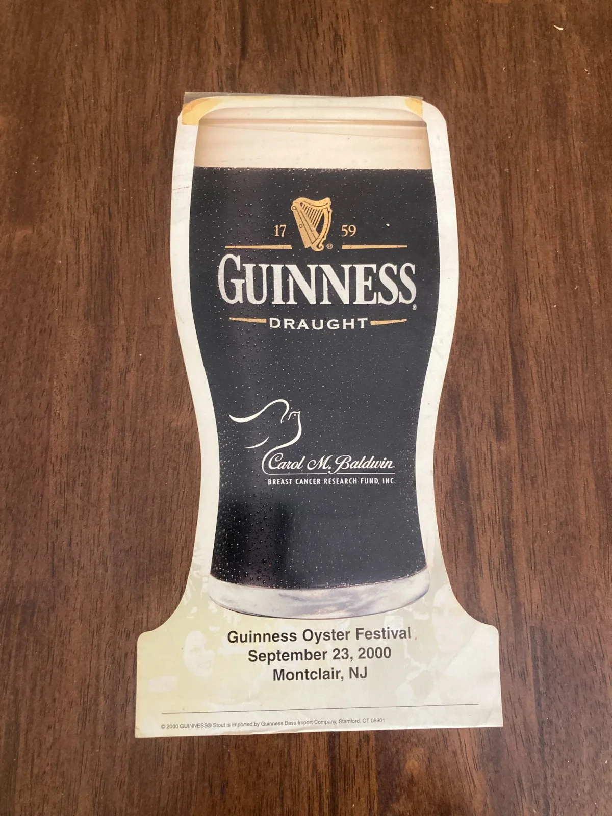 PETER TORK AUTOGRAPHED - GUINNESS OYSTER FESTIVAL PROMOTIONAL ITEM AND PICTURES, изображение 3