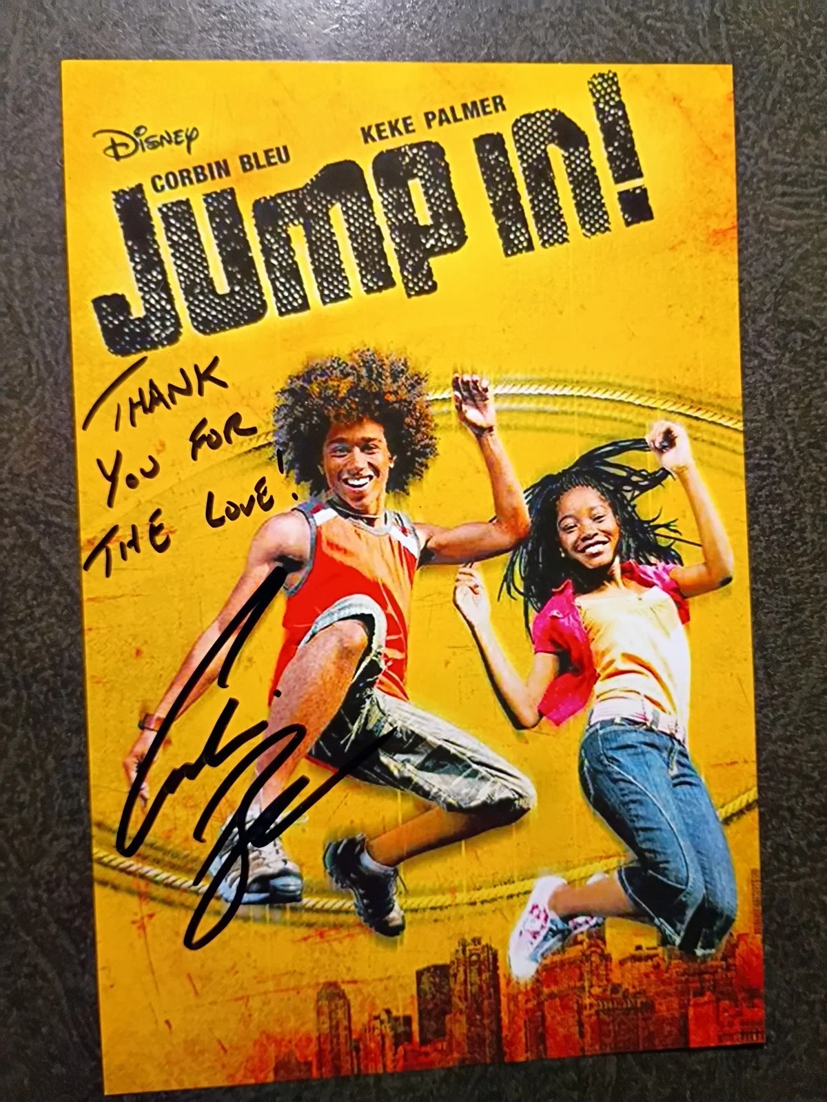 CORBIN BLEU — CORBIN BLEU 2 Hand Signed Autograph Photo S - WALT DISNEY ACTOR - JUMP IN !, изображение 4