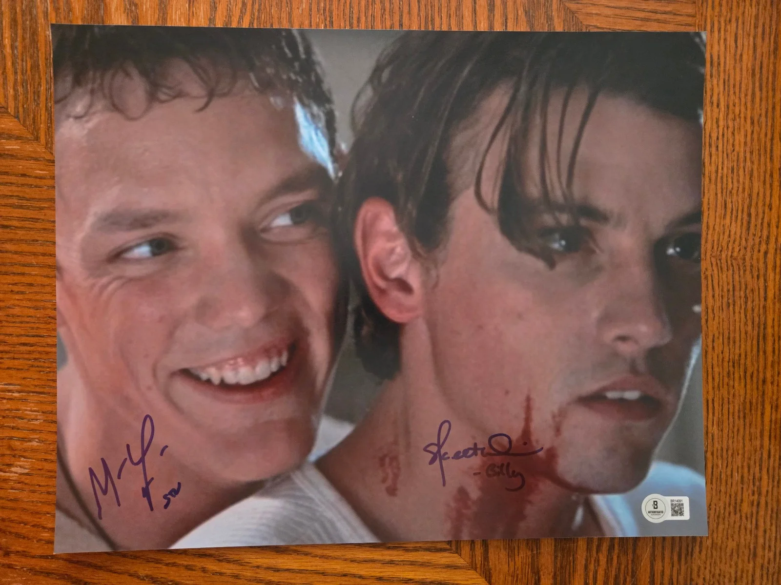 Matthew Lillard & Skeet Ulrich — Scream 11x14 Signed by Matthew Lillard & Skeet Ullrich (Beckett COA)