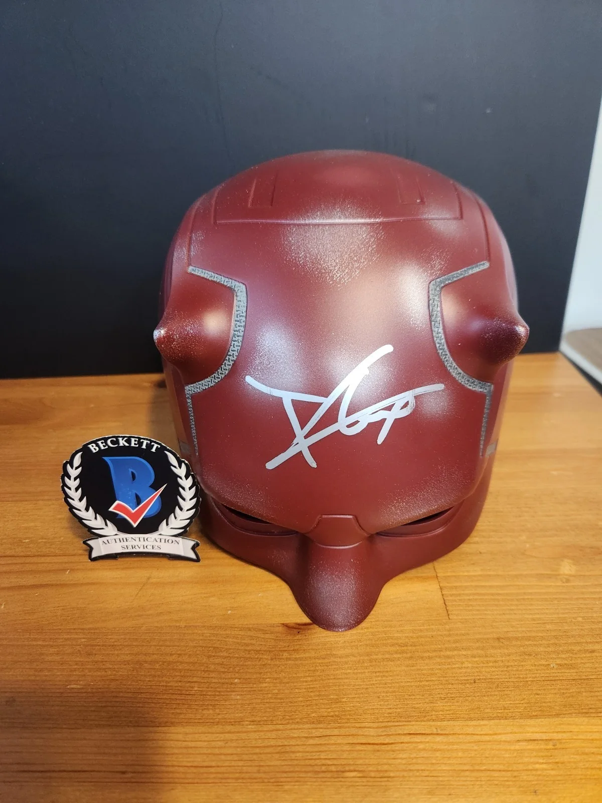 Charlie Cox Signed Daredevil Born Again Helmet Disney Parks Exclusive BAS COA, image 3