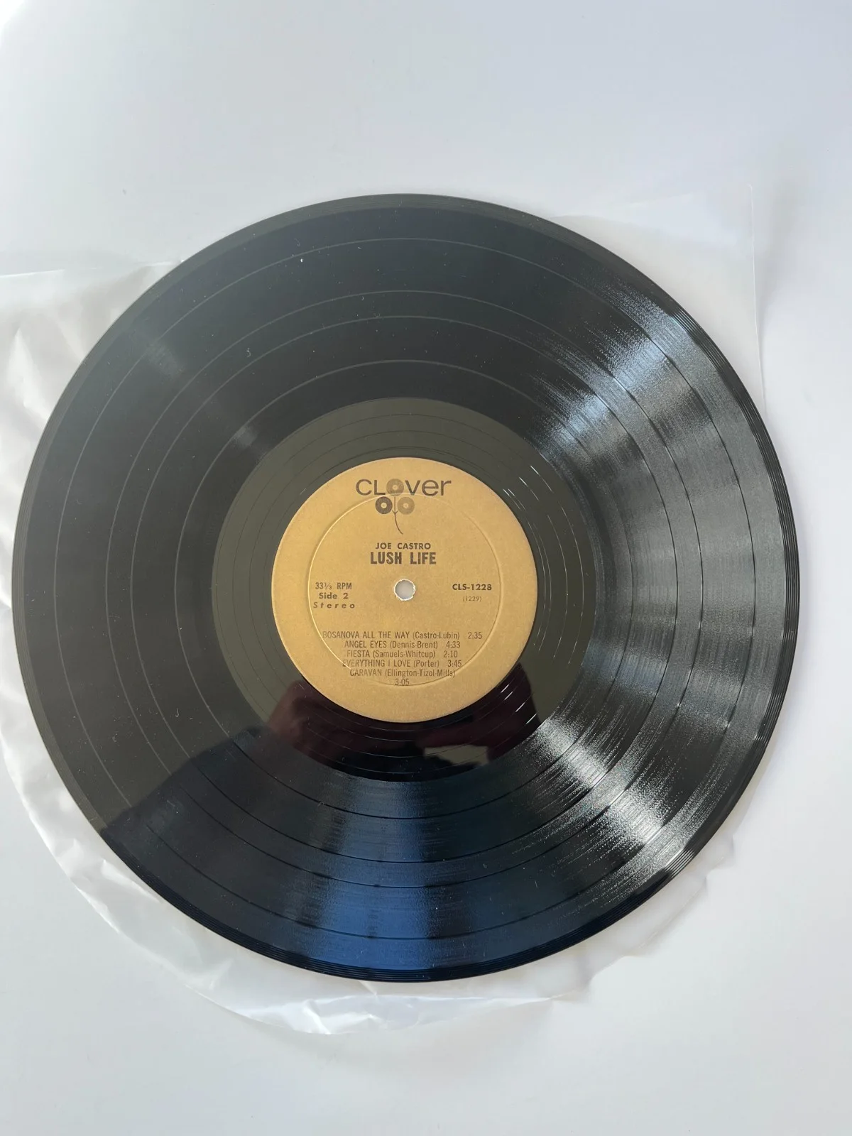 JOE CASTRO ~SIGNED ~ LUSH LIVE, 1960's, Clover Records, LP vintage vinyl, Jazz, image 3