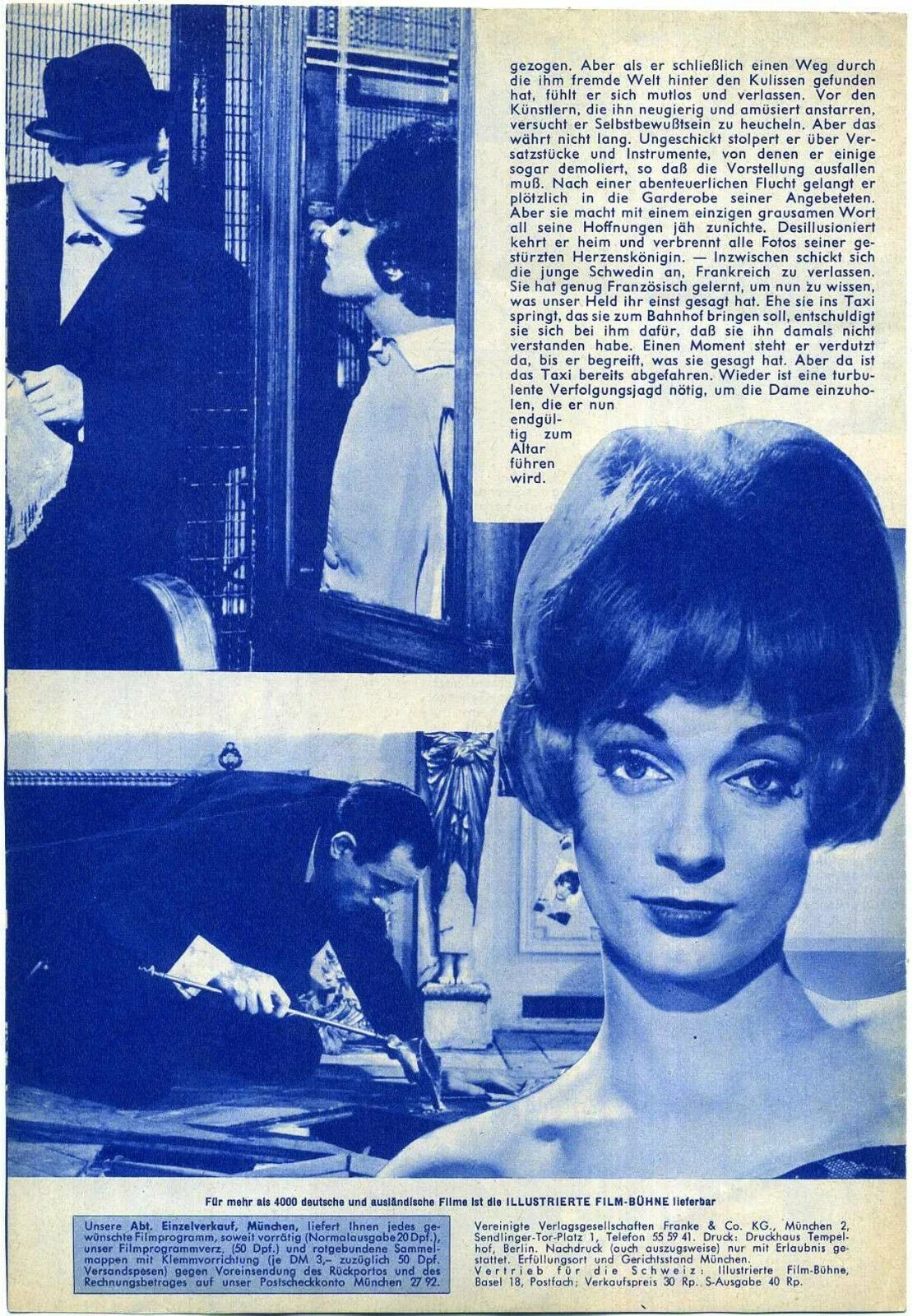 LE SOUPIRANT 1962 Pierre Etaix GERMAN BROCHURE, image 2