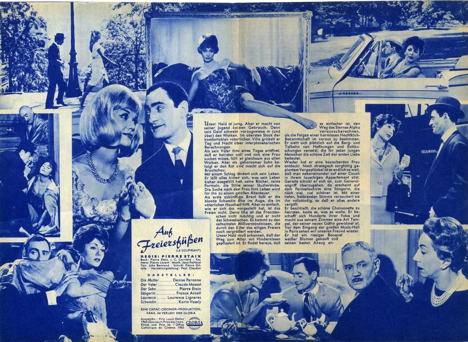 LE SOUPIRANT 1962 Pierre Etaix GERMAN BROCHURE, image 3