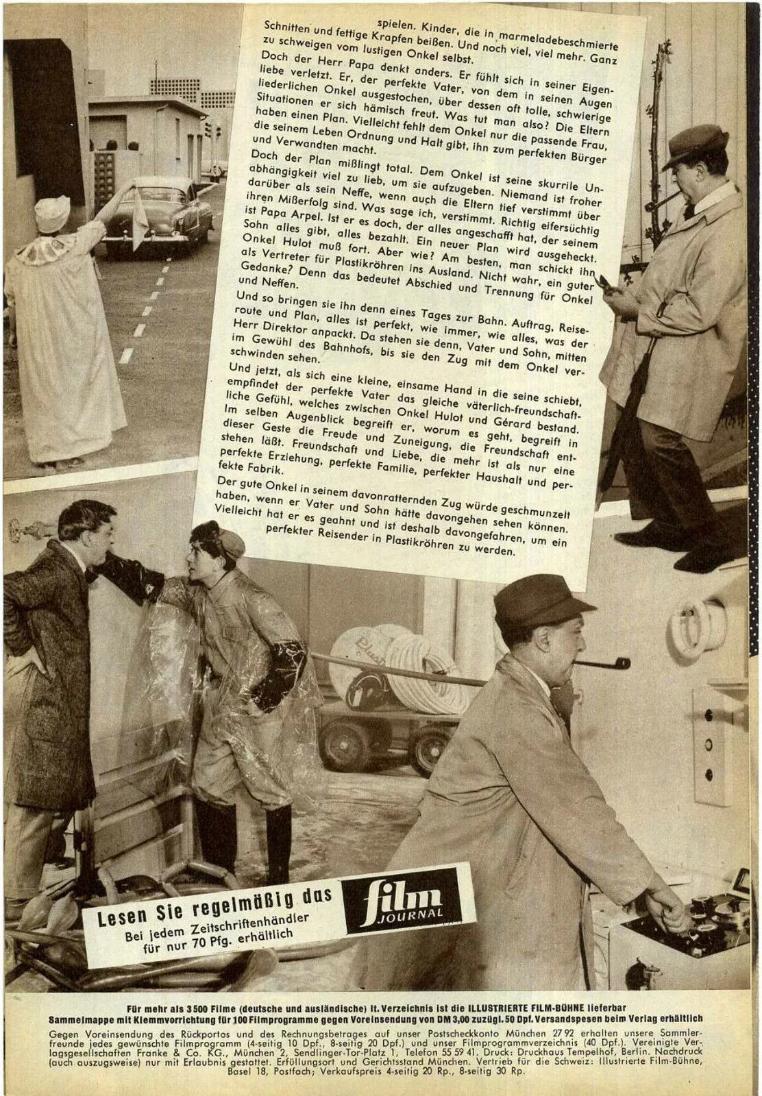 MON ONCLE 1958 Jacques Tati GERMAN BROCHURE, image 3