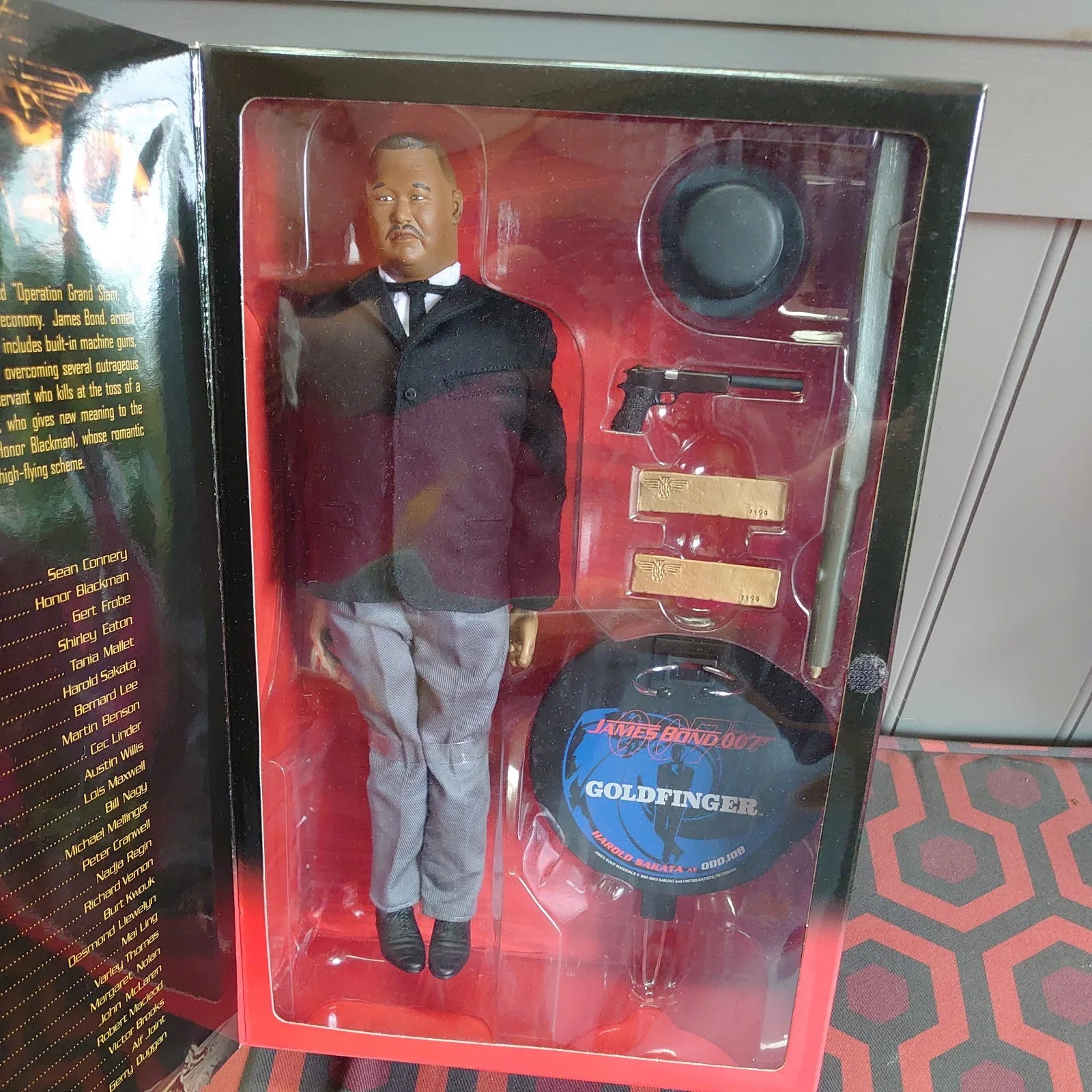James Bond Oddjob Harold Sakata Goldfinger Sideshow 12" Figure New Sealed 007, изображение 3