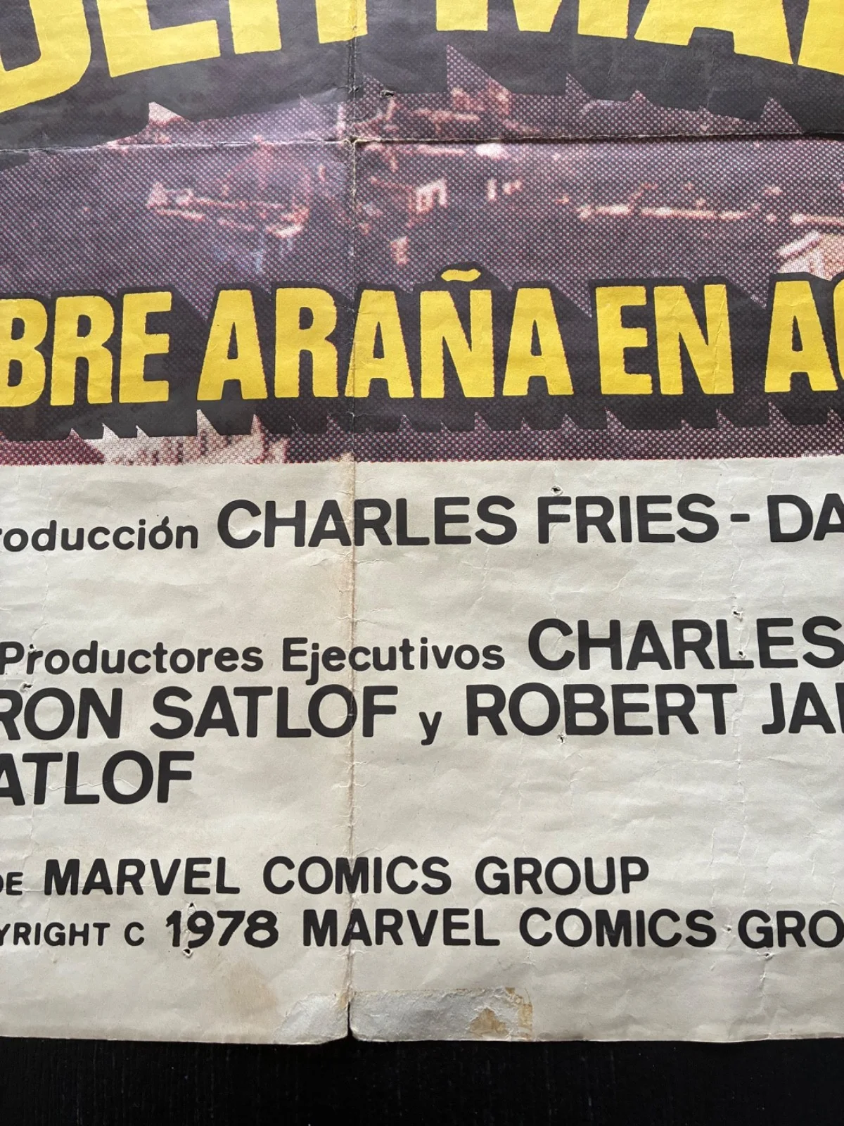 SPIDER-MAN 2 SPAINISH VERSION WITH TWIN TOWERS FILM POSTER RARE, image 5