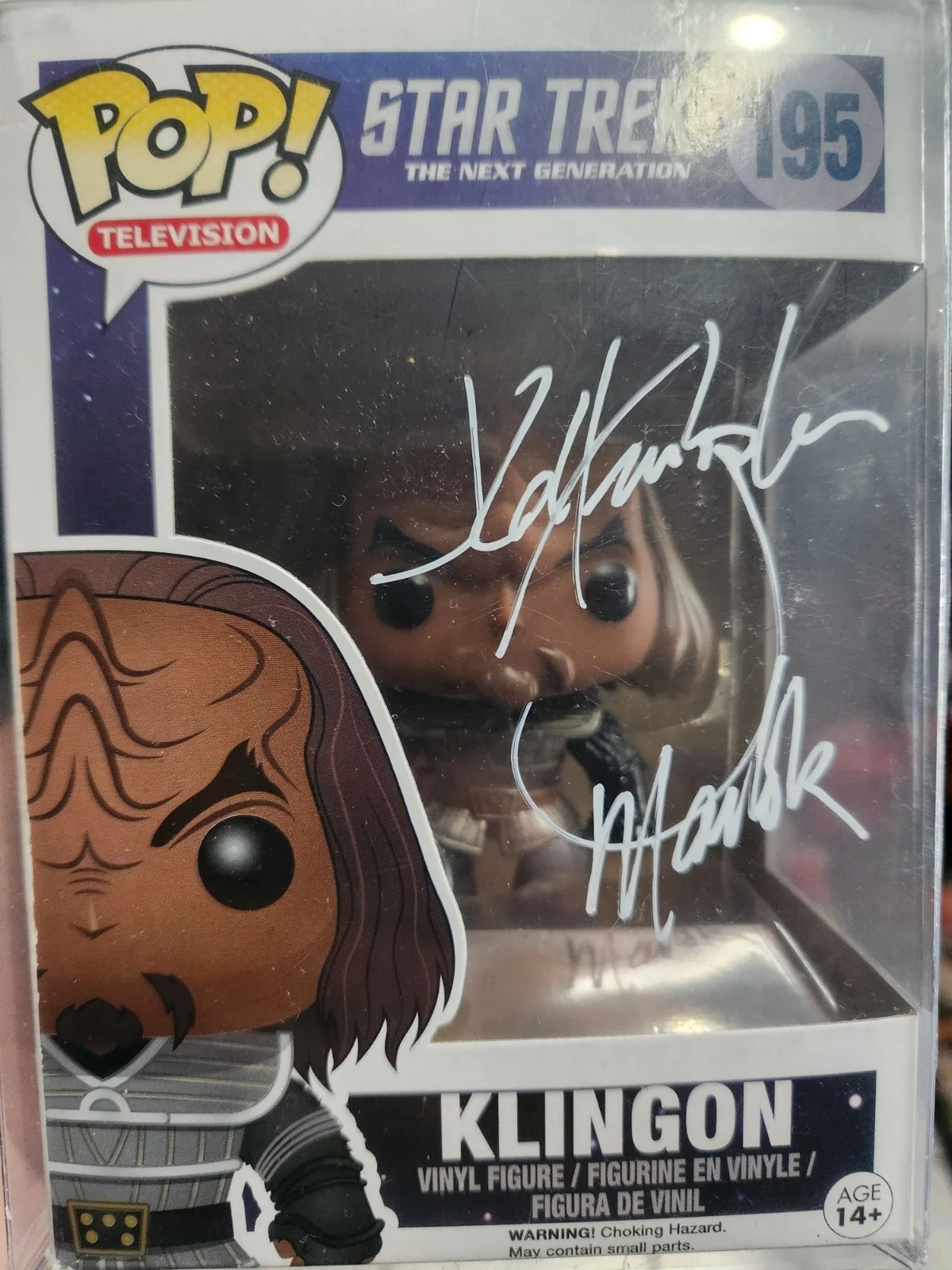 J.G. Hertzler — J.G. Hertzler Star Trek: Deep Space Nine DS9 Signed Klingon Funko Pop Autograph