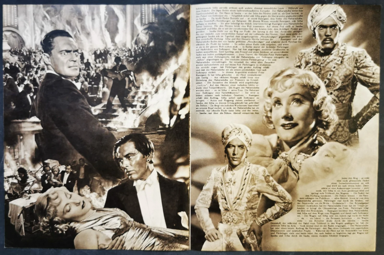 TIGER OF ESCHNAPUR 1938 Philip Dorn, La Jana THEA VON HARBOU GERMAN PROGRAM, изображение 4