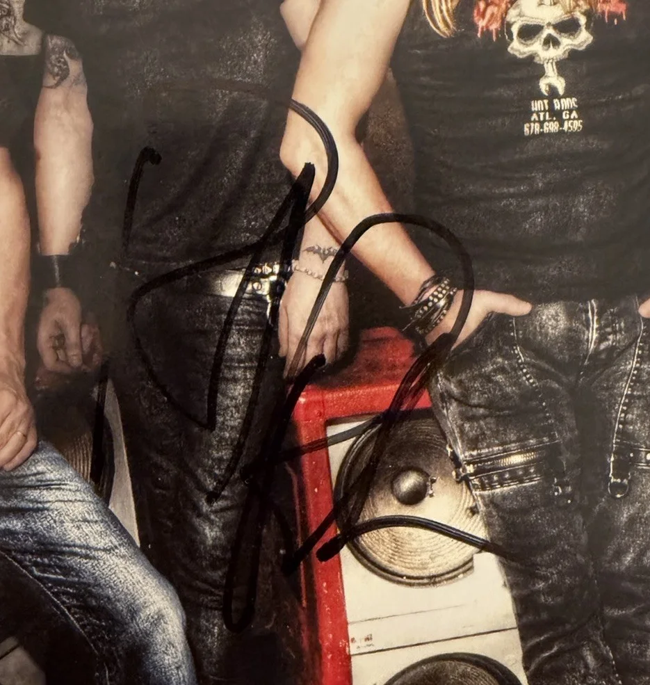 Skid Row Band Signed 8x10 Glossy Photo Rachel Bolan Snake Sabo Scotti Hill, image 3