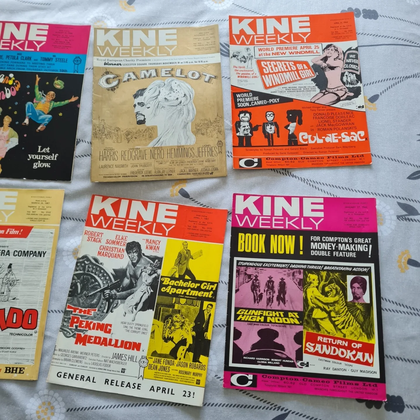 8 X KINE WEEKLY MAGAZINES - 1960'S, image 3