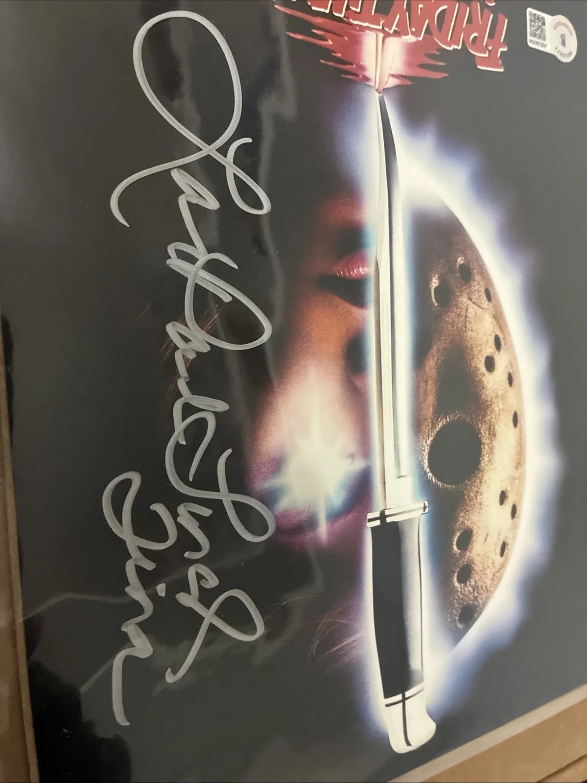 Lar Park Lincoln — Lar Park Lincoln Signed Friday the 13th 8x10 PHOTO Beckett COA, изображение 3