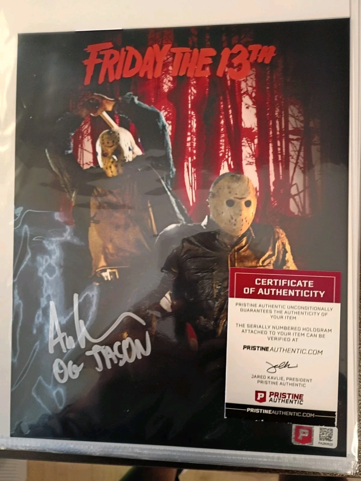 Ari Lehman — ARI LEHMAN Signed 8x10 Photo as JASON on FRIDAY the 13th..Pristine Auctions COA, изображение 5