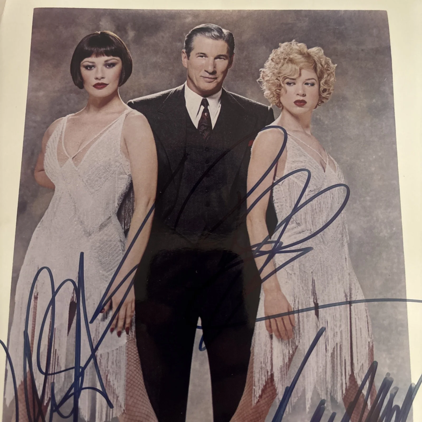 Richard Gere, Catherine Zeta Jones, Renee Zellweger HandSigned 8x10 Photo, изображение 2