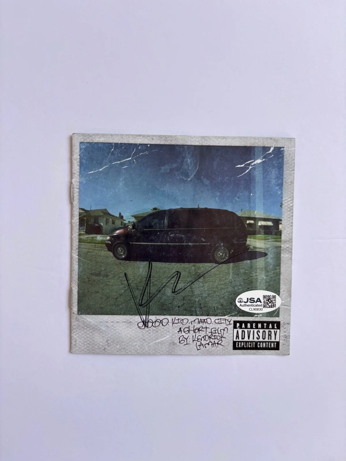 KENDRICK LAMAR SIGNED GOOD KID MAAD M.A.A.D. CITY CD COVER FRAMED RAP RAPPER JSA, изображение 2