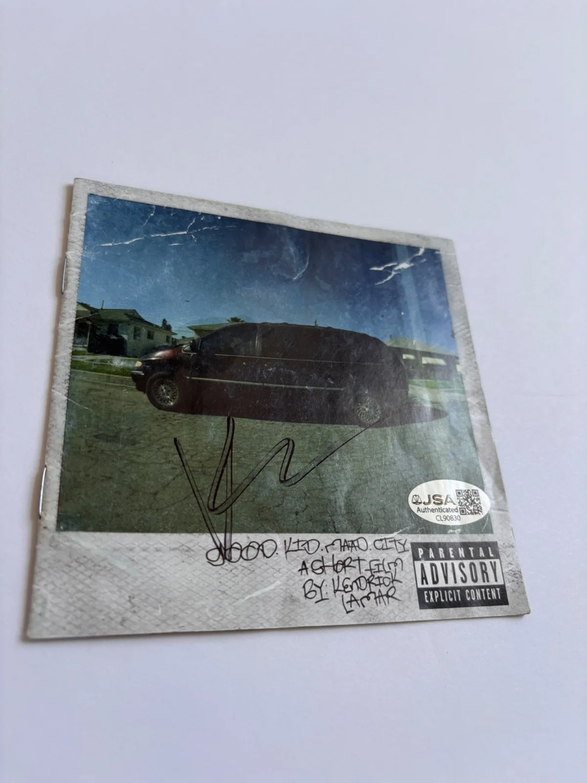 KENDRICK LAMAR SIGNED GOOD KID MAAD M.A.A.D. CITY CD COVER FRAMED RAP RAPPER JSA, изображение 3