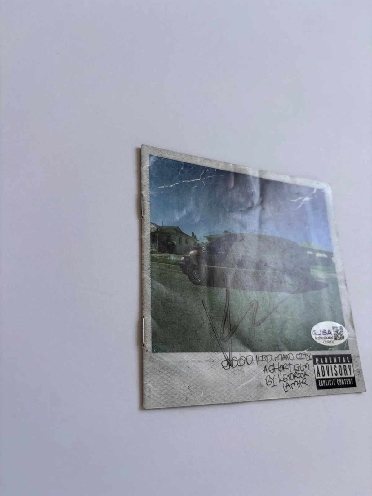 KENDRICK LAMAR SIGNED GOOD KID MAAD M.A.A.D. CITY CD COVER FRAMED RAP RAPPER JSA, изображение 4