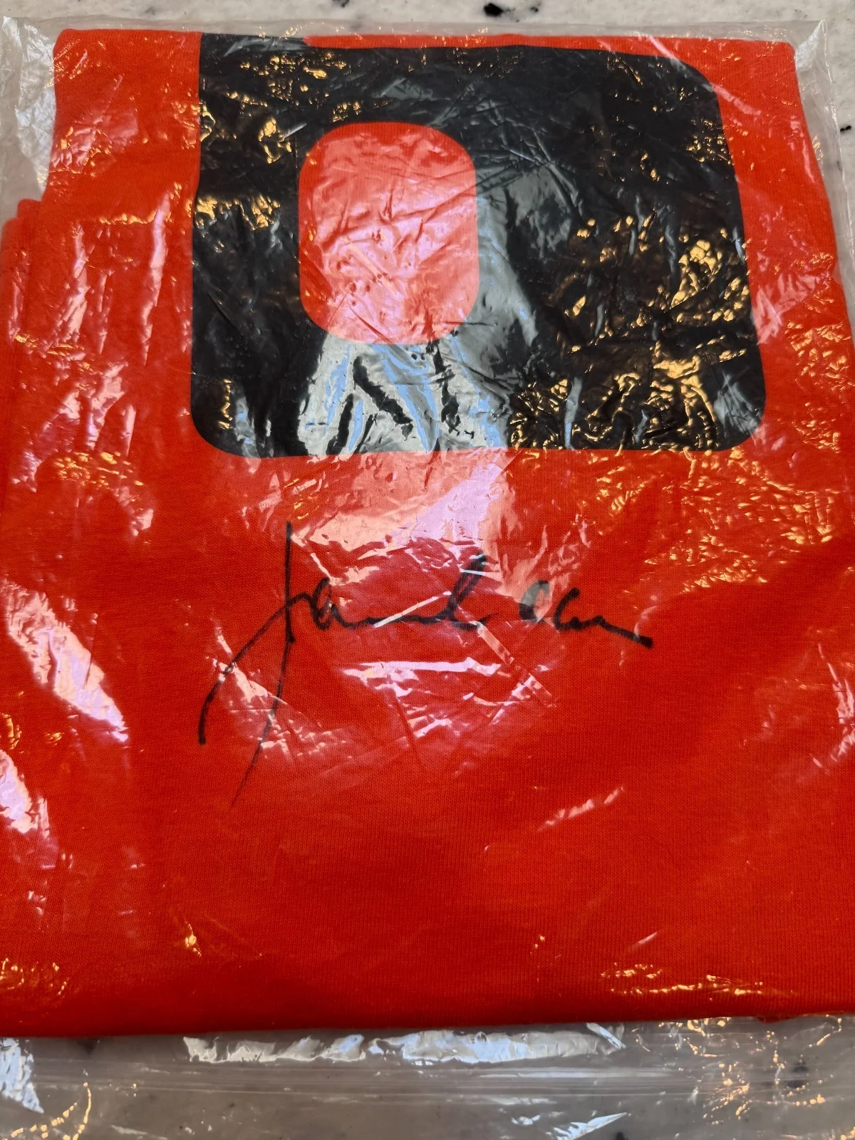 James Caan — James Caan Rollerball 1975 Signed Jonathan T-Shirt