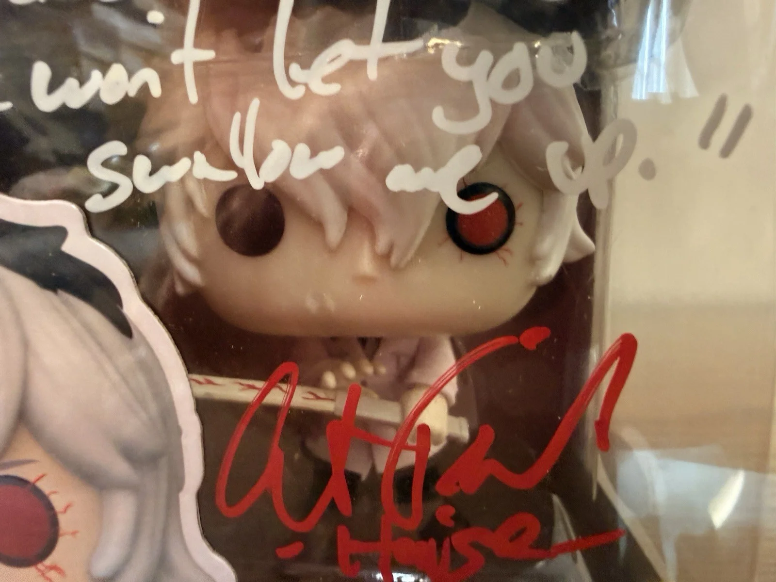 Haise Sasaki Signed Funko Pop Tokyo Ghoul Kaneki Autograph #1124, изображение 2