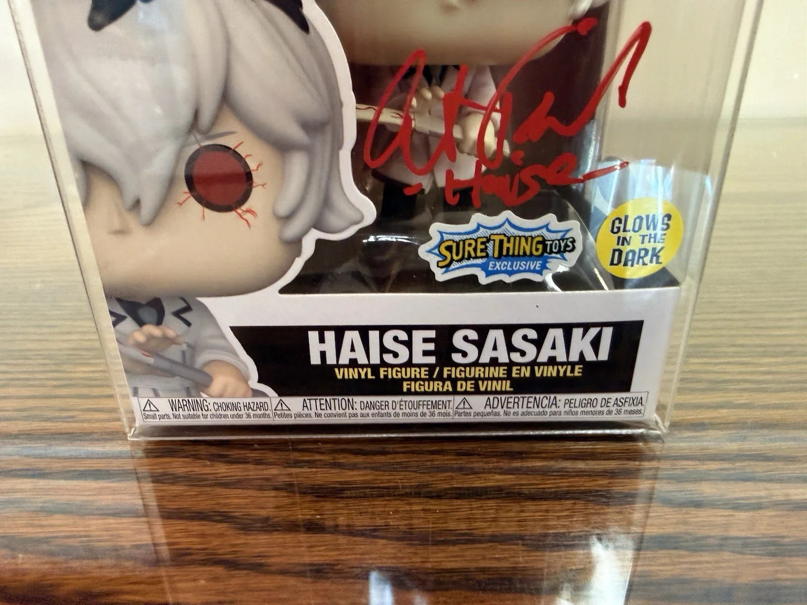 Haise Sasaki Signed Funko Pop Tokyo Ghoul Kaneki Autograph #1124, изображение 3