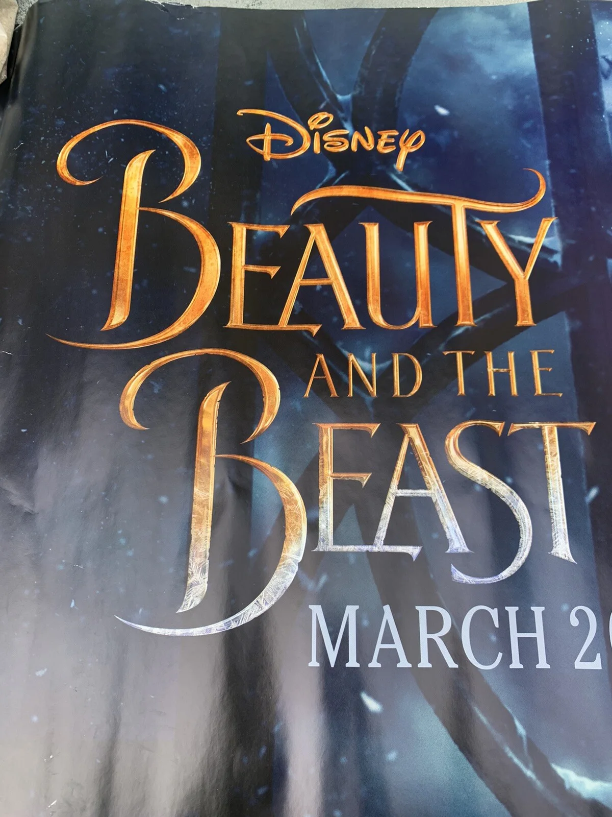 Cinema Poster: BEAUTY & THE BEAST ADVANCE Disney 2017 Emma Watson Red Rose, изображение 3