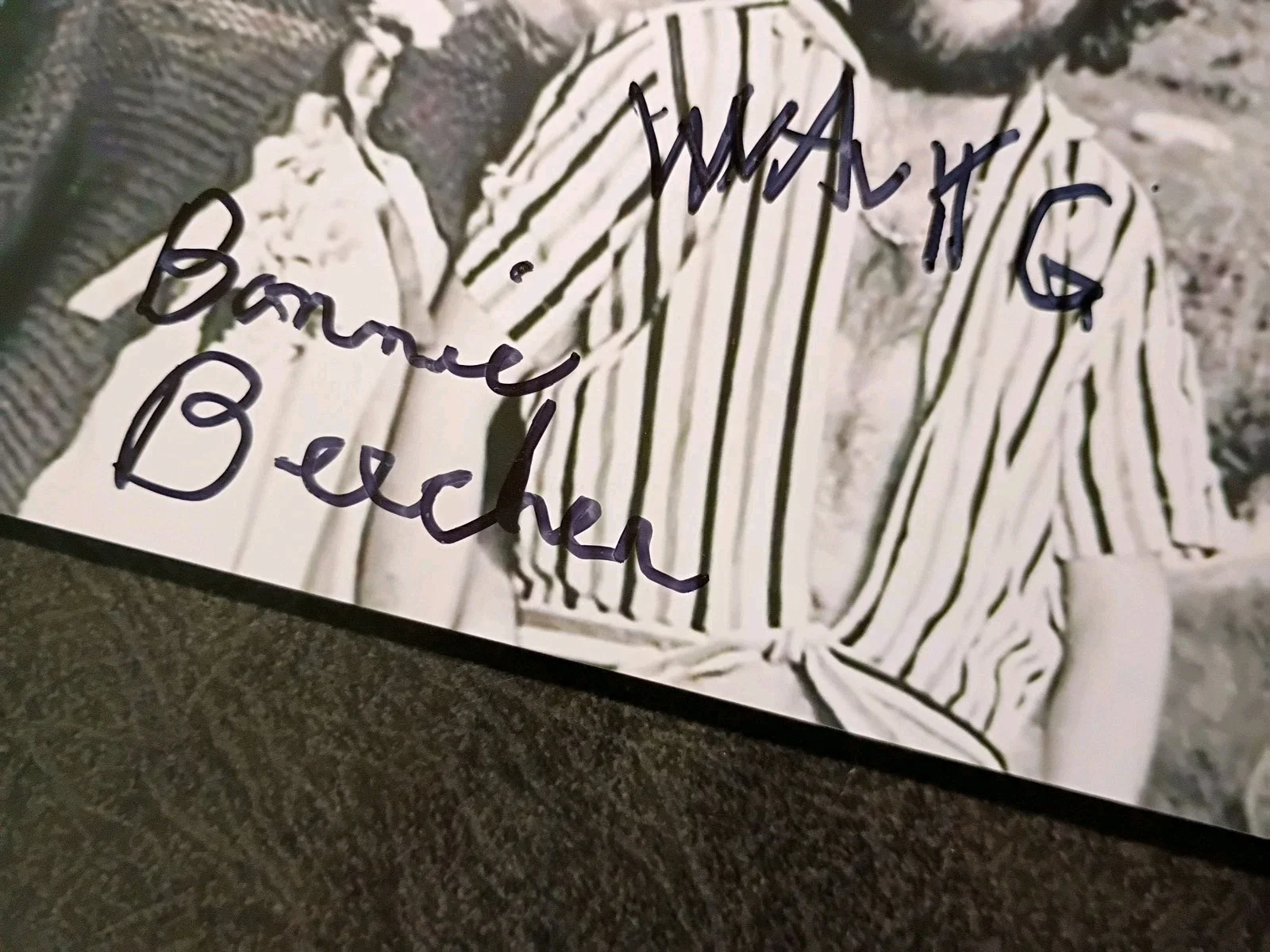 SANDY DUNCAN — WAVY GRAVY & BONNIE BEECHER Hand Signed Autograph 4X6 Photo - WOODSTOCK, изображение 2