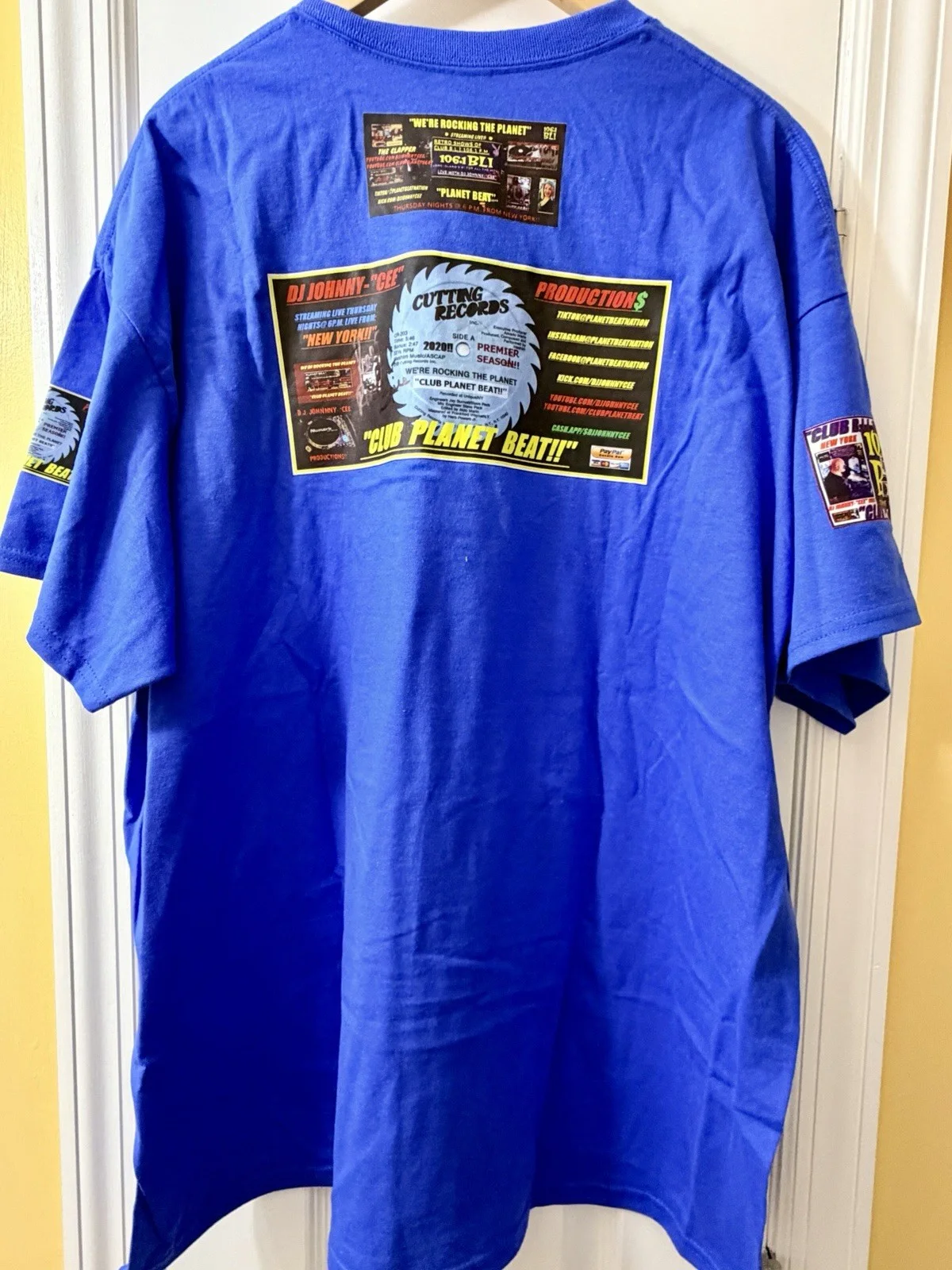 “CLUB BLI 106.1 FM NIGHT” AUTOGRAPHED TEE “SHOWWORN” BY LEGENDARY N.Y. DJ SPICE, изображение 5