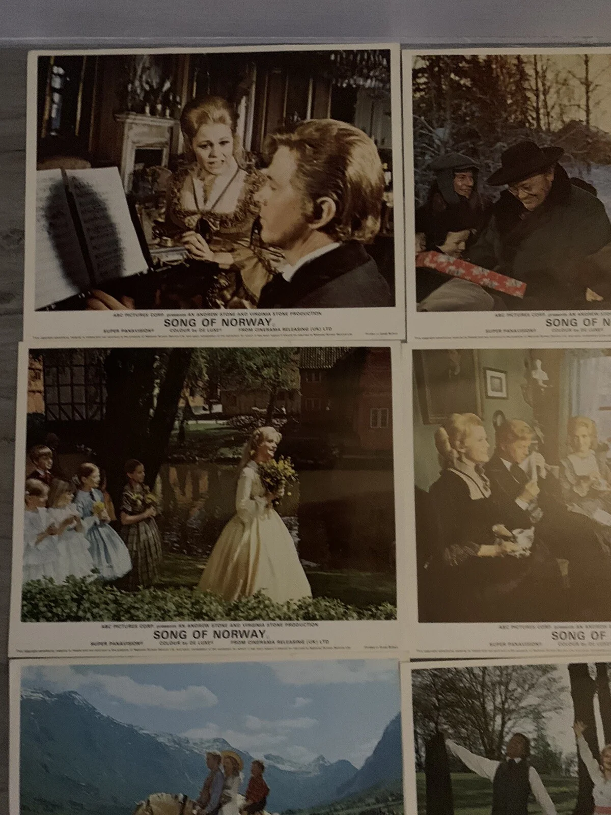 SONG OF NORWAY CINEMA LOBBY CARDS SETS X 8 Universal 10 X 8 STONE ABC Musical, изображение 2