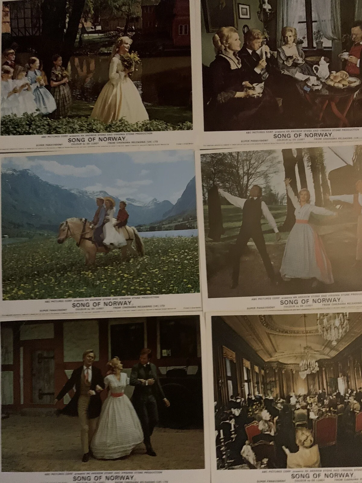 SONG OF NORWAY CINEMA LOBBY CARDS SETS X 8 Universal 10 X 8 STONE ABC Musical, изображение 5