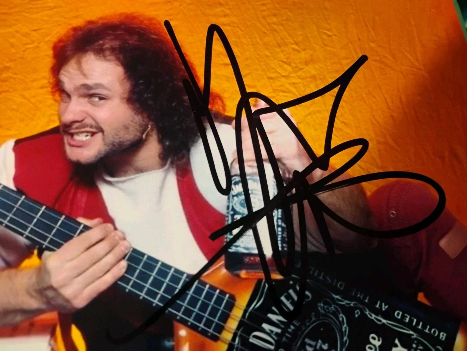MICHAEL ANTHONY VAN HALEN GUITAR GOD SIGNED AUTOGRAPH 8X10 PHOTO PROOF PIC RARE, image 2