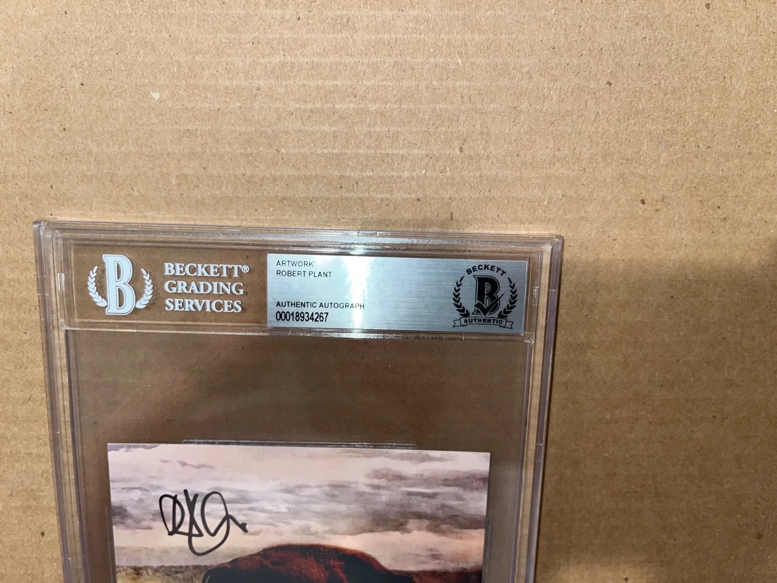 Robert Plant Signed Autographed Beckett Slabbed Slab Encapsulated Autograph, изображение 5