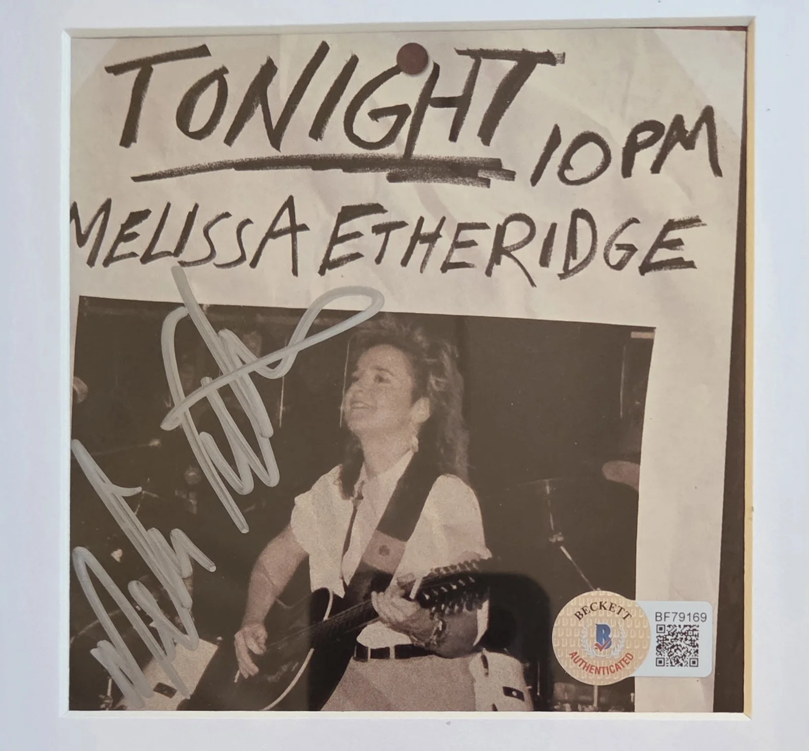 MELISSA ETHERIDGE CD DISPLAY BECKETT BAS AUTOGRAPHED COA SIGNED PRESENT GIFT, image 3