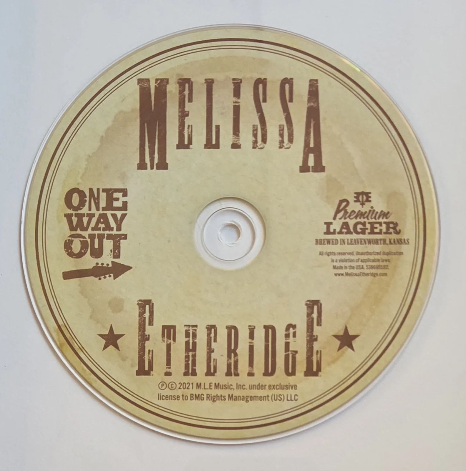 MELISSA ETHERIDGE CD DISPLAY BECKETT BAS AUTOGRAPHED COA SIGNED PRESENT GIFT, image 4